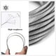 thumbnail image 3 of Cable de Acero Inoxidable, Cuerda de Acero Inoxidable para Colgar, Tendedero Exterior, Tendedero de Acero Exterior, Cuerda de Alambre Exterior, Tendedero (30M), 3 of 4