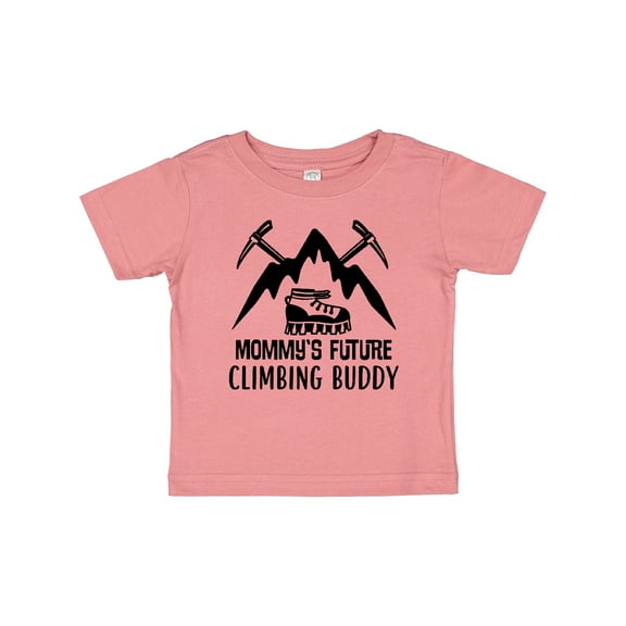 Inktastic Rock Climber Mommy Climbing Buddy Boys or Girls Baby T-Shirt