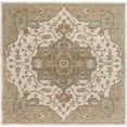 thumbnail image 2 of Mark&Day Wool Rugs, 6x6 Roblin Traditional Khaki Square Area Rug, Brown Beige Green Carpet for Living Room, Bedroom or Kitchen (6' Square), 2 of 6