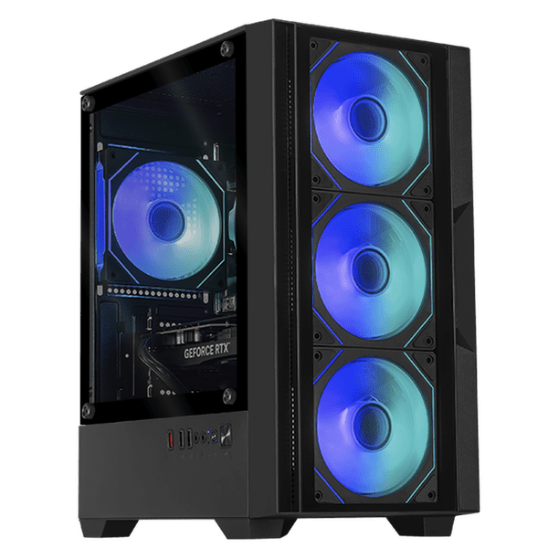 PC Gamer con IA Xtreme PC Gaming NVIDIA GeForce RTX 5060 AMD Ryzen 5 5500 16GB SSD 500GB WIFI Black gaming 1080p, estudios y multitarea
