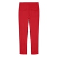 thumbnail image 4 of Kids School Uniform Pants Boys's Straight Chino Pants Classic Flat Front 5-15Y Solid Color Button Zip Trousers with Pockets Back to School Casual Daily Wear Kids Pants, 4 of 9