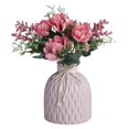thumbnail image 3 of Jarrones de cerámica deletado florero decorativo puede crecer planta o insertar flores artificiales olla para dormitorio Oficina de Rosado BLESIY Jarrón de flores de cerámica, 3 of 8