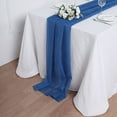 thumbnail image 5 of BalsaCircle 72" Royal Blue Extra Premium Chiffon Table Top Runner Wedding Party Linens Decorations, 5 of 7