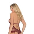 thumbnail image 2 of Sexy Plus Size Plunging Lace Rhinestone Teddy Lingerie, 2 of 3