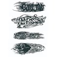 thumbnail image 1 of Pegatinas Tatuaje Impermeables Corporal 4 Uds Letras Brazo, 1 of 9