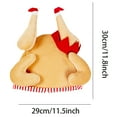 thumbnail image 3 of PMVFHDE Thanksgiving Turkey Hat for Adults-Turkey Head Costume Accessories for Thanks Giving-Silly Costumes Dress up Party Favors for Men and Women, 3 of 3