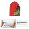 thumbnail image 2 of Pofeuu Cool Crocodile With Sunglasses Print Beanie Hat for Men Women Knit Winter Hat Warm Cuffed Skull Beanie Slouchy Soft Unisex, 2 of 6