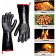 thumbnail image 2 of Guantes para parrilla de barbacoa, resistentes al calor hasta 932 °F para cocinar al aire libre, textura de superficie antideslizante para un manejo seguro, aptos para lavavajillas para una fácil, 2 of 5