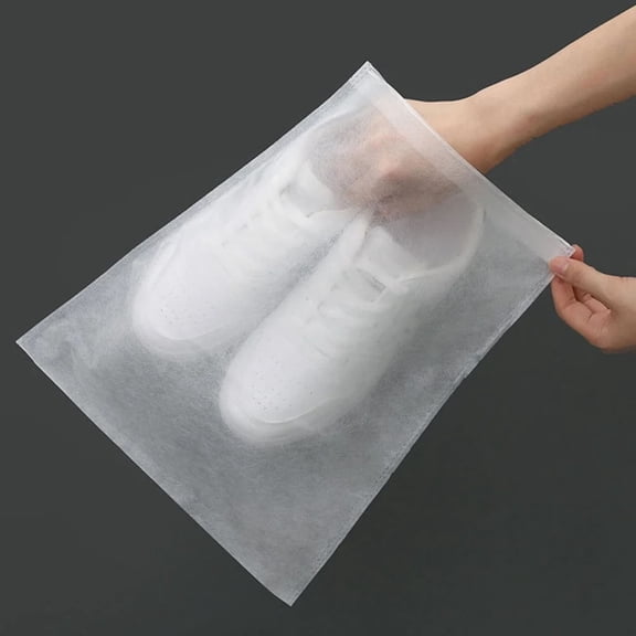 Rirozkan Disposable Shoe Bags, Non Woven Travel Shoe Covers, 50 Pack, Dust Proof Shoe Storage Bags, Suitcase Shoe Organizer, Shoe Bags for Travel Storage Packing