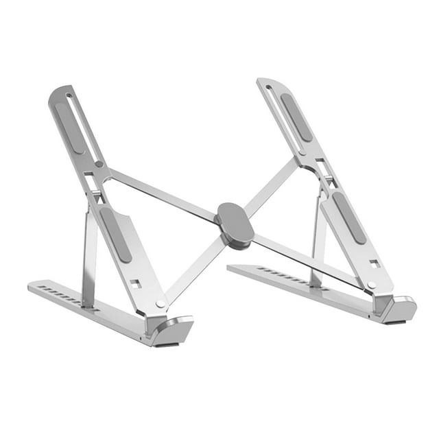 Miulika Support pour Cahier pour Bureau Ventilé Refroidissement Universel Pliable Support pour Cahier Argent