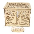 thumbnail image 3 of Yuarrent Caja de tarjeta de boda elegante tarjeta DIY reutilizable personalizado plegable sobre cajas de tarjetas de regalo para recepción de boda fiesta Kits de decoración para fiestas JM01373 Yuarrent HA011943-06, 3 of 6