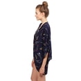 thumbnail image 3 of FashionOutfit Women's Floral Short Sleeve Open-Front Kimono Style Cardigan, 3 of 4