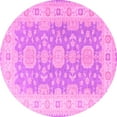thumbnail image 1 of Ahgly Company Indoor Round Oriental Pink Traditional Area Rugs, 8' Round, 1 of 4