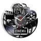 thumbnail image 1 of Reloj de pared retro con disco de vinilo, tema cinematográfico, 30 x 30 cm, 1 of 2