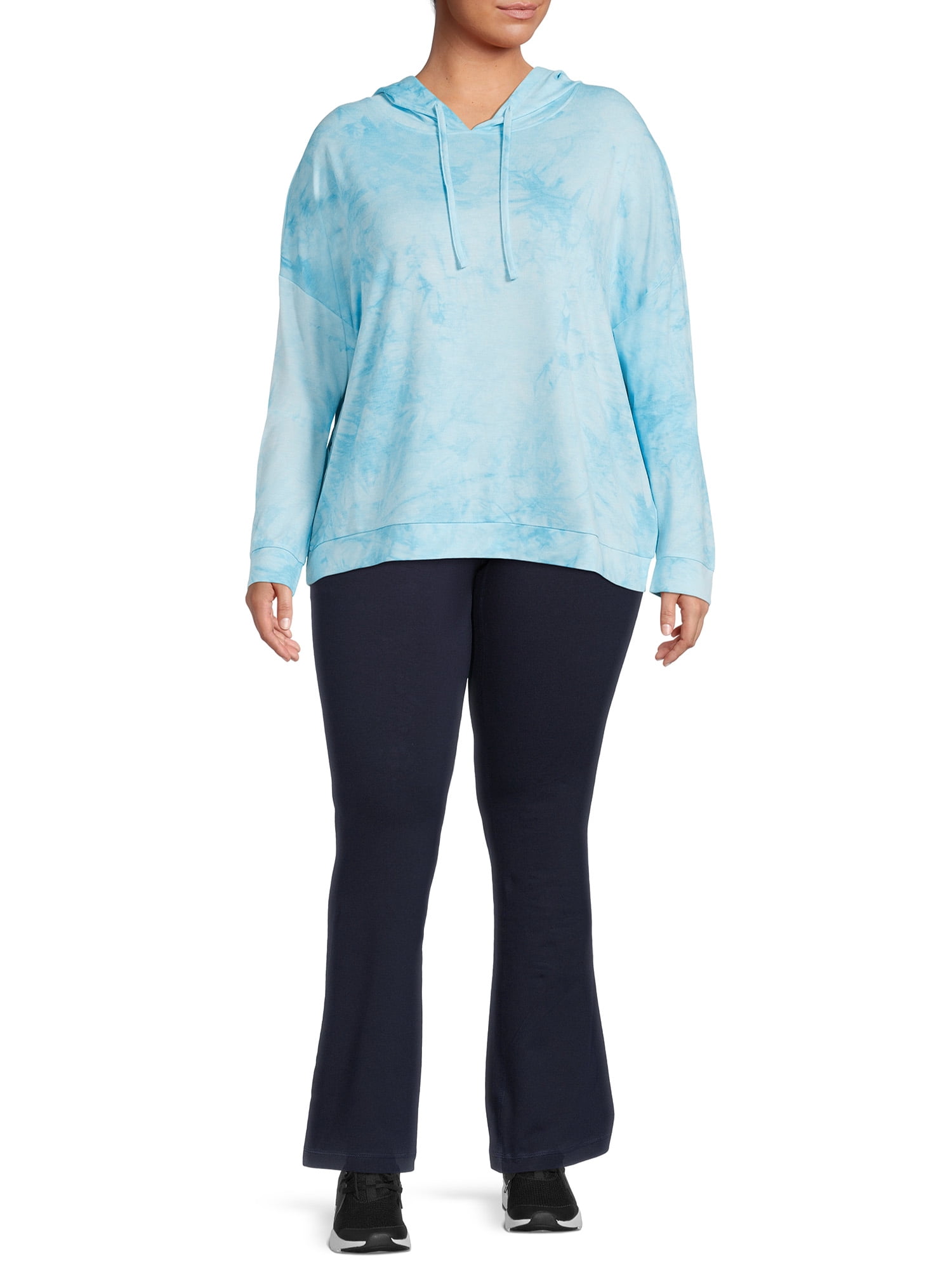 Athletic Works Women’s and Women's Plus Stretch Cotton Blend Straight Leg Pants