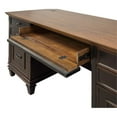 thumbnail image 2 of Pemberly Row Wood Double Pedestal Desk Office Desk Office Table Black, 2 of 11