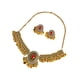 thumbnail image 4 of Conjunto de collar y pendientes elegante, hermoso y moderno para fiestas, aniversarios y mujeres. Rojo, 4 of 6