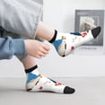 thumbnail image 4 of Salouo School Cute Gnomes Pattern Unisex Middle Tube Socks,Middle-Finger Knee High Socks Over The Calf Tube Stocking Crew Stockings for Women and Men Tube Socks, 4 of 8