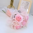 thumbnail image 5 of Wedding Gift Wave Yarn Lace Bouquet Wrapping Ribbon for Diy Gift Flower Packaging Bouquet Packaging Stain Ribbon B, 5 of 8