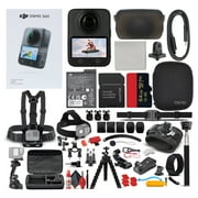DJI Osmo 360 Action Camera Standard Combo | Waterproof Dual Lens 8K Recording | Travel Vlogging Gear for Cycling, Hiking, Surfing and Outdoor Sports (CP.OS.00000442.02) + 50-in-1 Accessory Kit + More