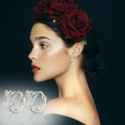 OCIVIESR Earrings 925 Sterling Silver Drop Earrings Zircon Butterfly For Party Decoratio for wome