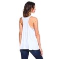 thumbnail image 4 of Simplicitie Women's Sleeveless Loose Fit Flowy Workout Racerback Tank Top - Regular and Plus Size - Made in USA, 4 of 5