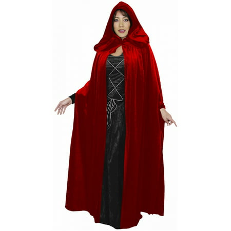 Velvet Cloak Adult Costume Accessory Red