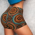 thumbnail image 2 of Sikiie African Tribal Style Print Workout Shorts Women Scrunch Butt Gym Shorts Seamless High Waist Tummy Control Yoga Biker Athletic Shorts, 2 of 5