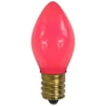 thumbnail image 2 of Northlight Ampoules de Remplacement de Noël Incandescentes C7 Opaques - Rose - Lot de 25, 2 of 5