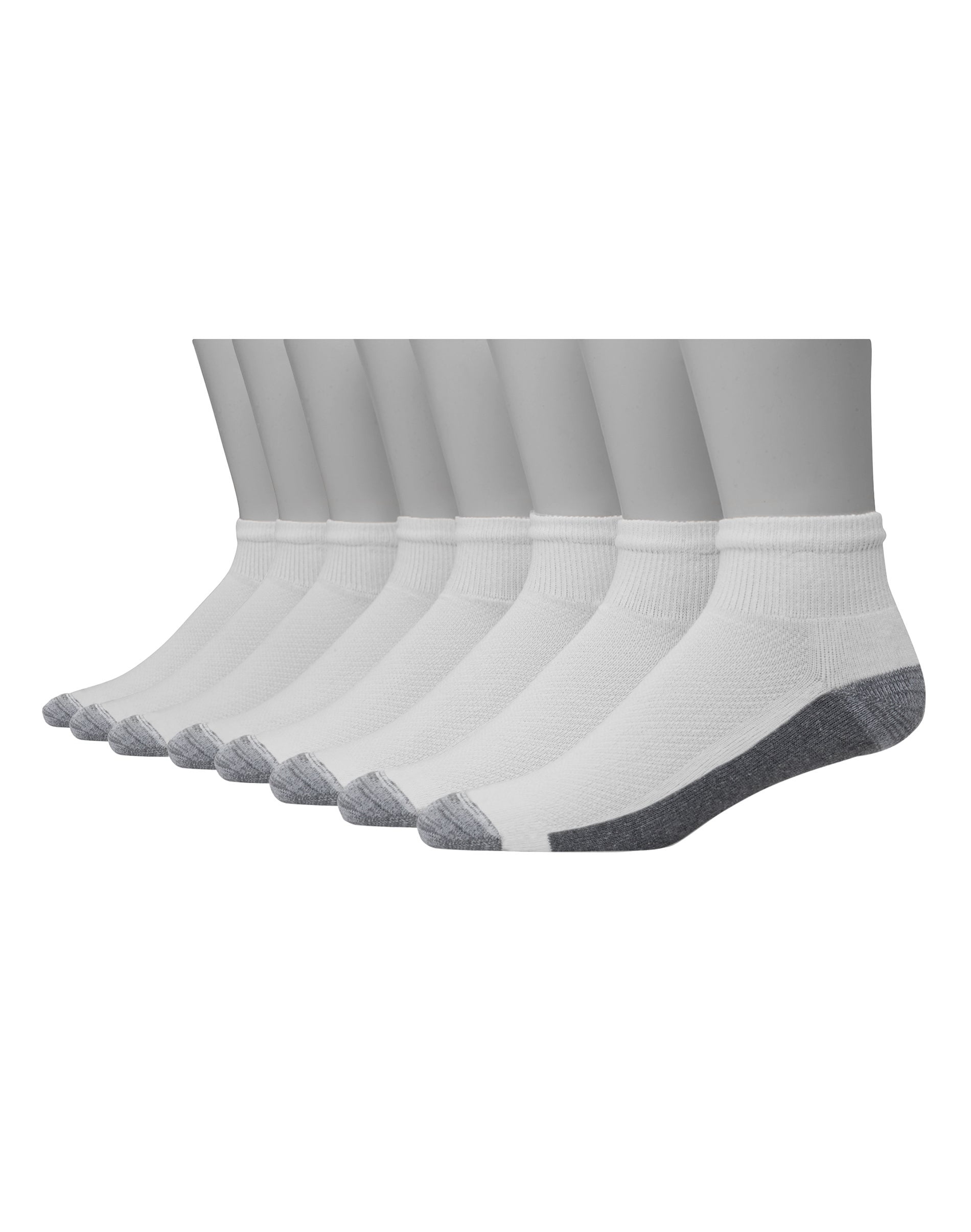 Men's Hanes Ultimate® 8-Pack X-Temp Ultra Cushion Ankle Socks Color: White Size: 6-12