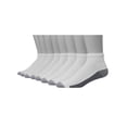 thumbnail image 2 of Men's Hanes Ultimate® 8-Pack X-Temp Ultra Cushion Ankle Socks Color: White Size: 6-12, 2 of 5