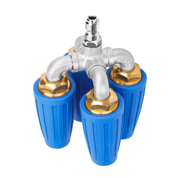 ARCADORA 4000 PSI Pressure Washer Quad Turbo Nozzle 360° Rotate 1/4 Quick Connect 8-12 GPM Stainless Aluminum