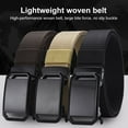 thumbnail image 4 of Joernso Men Belt Automatic Buckle Adjustable Length Comfortable Canvas Waistband Outdoor Training Belt Outfit Accessories, 4 of 7