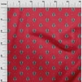 thumbnail image 2 of oneOone Georgette Viscose Fabric Diamond & Paisley Block Print Fabric By The Yard 42 Inch Wide, 2 of 4