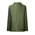 thumbnail image 6 of mihongmao Winter Coats for Women, New & trending Women's Casual Lightweight Blazer Open Front Lapel Long Sleeve Jacket Work Office Blazer for Daily/Work,2024 Clearance Army Green S, 6 of 7