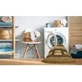 thumbnail image 2 of Ahgly Company Machine Washable Indoor Square Abstract Bee Yellow Area Rugs, 4' Square, 2 of 7