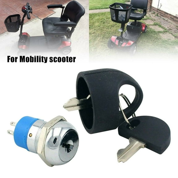 Replacement Mobility Scooter Spare Start on/off ignition switch 2 keys FOR PRIDE