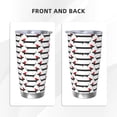 thumbnail image 3 of Fotbe Christmas Dachshund Pattern 20 oz Tumbler Stainless Steel Vacuum Insulated Coffee Ice Cup Double Wall Travel Flask Leak-proof Coffee Cup-Without Straw, 3 of 8