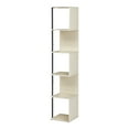 thumbnail image 6 of Furniture of America Cheri Modern 5-Shelf Adult Standard Bookcase, Cream Weave, 6 of 11
