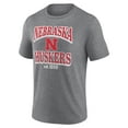 thumbnail image 2 of Men's Heather Gray Nebraska Huskers Vintage Stack Tri-Blend T-Shirt, 2 of 3