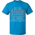 thumbnail image 2 of OXI T-Shirt - Im An Enganeer Good With Math, Basic Casual T-Shirt for Men's and Women Fleece T-Shirt Short Sleeve - Sapphire 2X-Large, 2 of 3