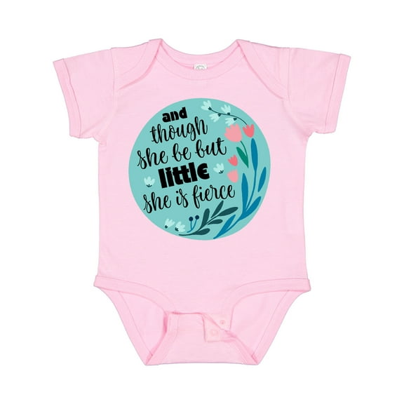 Inktastic Shakespeare She Is Fierce Quote Girls Baby Bodysuit
