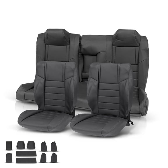 Full Set Seat Covers Replace Fit For 2011-2014 Dodge Challenger SE SXT RT