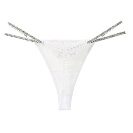 kamemir Womens Underwear Seamless Ribbed Thong Panties  Women s and Women s Plus (White One Size)
