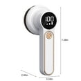 thumbnail image 3 of Rechargeable Fabric Shaver with LED Display, 3 Speeds, 6-Blade Lint Remover, Honeycomb Mesh, Large Storage, USB Powered, for Sweaters Blankets Upholstery, 3 of 9