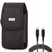 For Galaxy A73 /A54 /A53 /A33 - Case Belt Clip w 10ft Long USB-C Cable, Swivel Holster Rugged, PD Fast Charger Cord Power Wire for Samsung Galaxy A73 /A54 /A53 /A33 5G