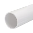 thumbnail image 1 of Unique Bargains PVC Rigid Round Pipe 57mm ID 63mm OD 20cm/8' Length White High Impact for Water Pipe, Crafts, Cable Sleeves, 1 of 6
