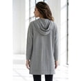 thumbnail image 2 of Roaman's Women's Plus Size French Terry Tunic Hoodie, 2 of 6