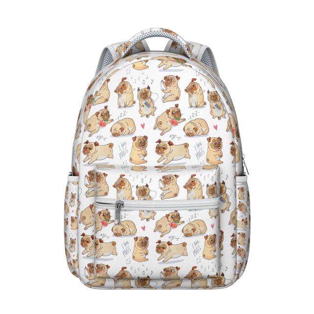 Abstract Dog Art School Bag with Geometric Patterns, Suitable for Students and Pet Lovers, Durable and Stylish