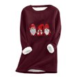 thumbnail image 1 of Birdeem Women's Large Loose Raglan Top Thickened and Velvet Lamb Wool Warm Underlay, 1 of 1